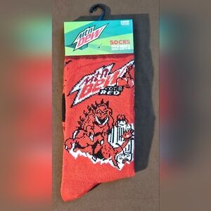 Mountain Dew Code Red Graphic Casual Socks